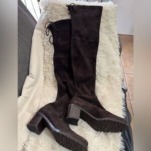 Stuart Weitzman Dark Brown Over the Knee Boots